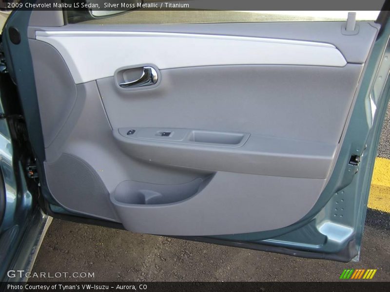 Silver Moss Metallic / Titanium 2009 Chevrolet Malibu LS Sedan