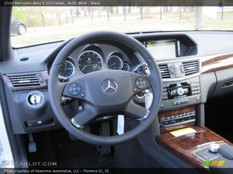 Arctic White / Black 2010 Mercedes-Benz E 350 Sedan