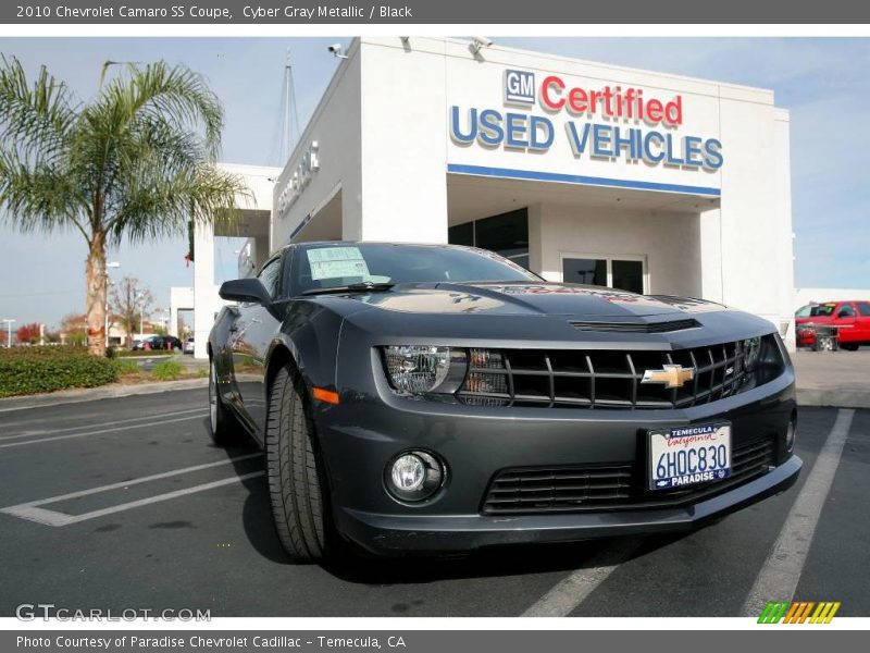 Cyber Gray Metallic / Black 2010 Chevrolet Camaro SS Coupe
