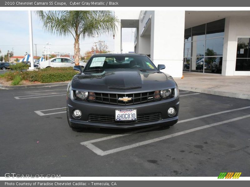 Cyber Gray Metallic / Black 2010 Chevrolet Camaro SS Coupe