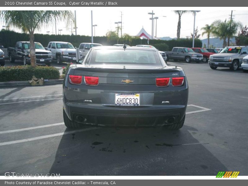 Cyber Gray Metallic / Black 2010 Chevrolet Camaro SS Coupe