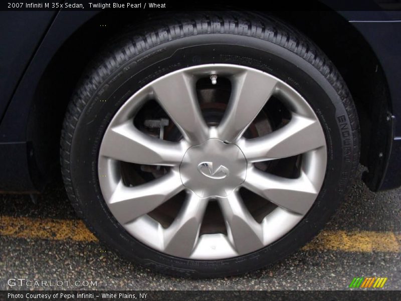 Twilight Blue Pearl / Wheat 2007 Infiniti M 35x Sedan