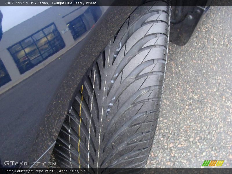 Twilight Blue Pearl / Wheat 2007 Infiniti M 35x Sedan