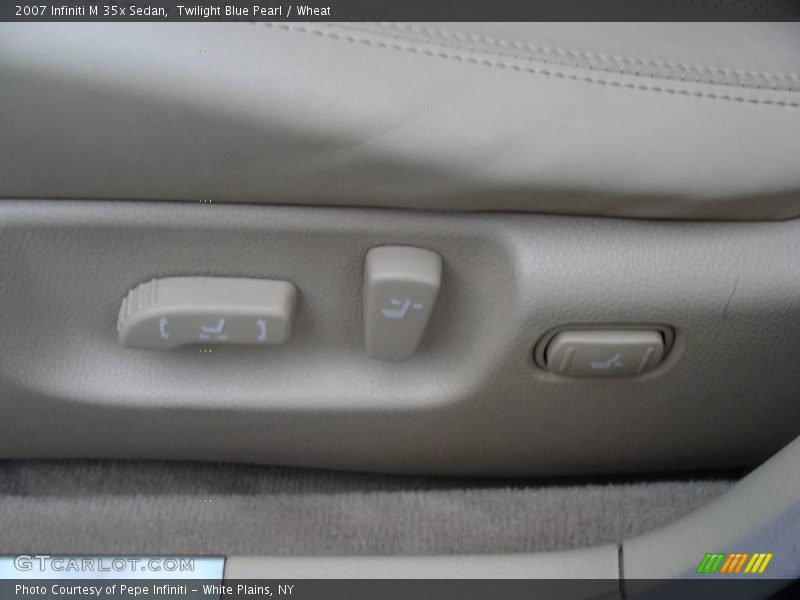 Twilight Blue Pearl / Wheat 2007 Infiniti M 35x Sedan