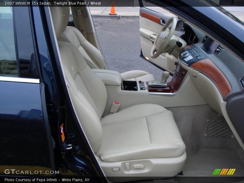 Twilight Blue Pearl / Wheat 2007 Infiniti M 35x Sedan