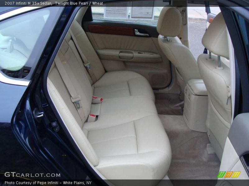 Twilight Blue Pearl / Wheat 2007 Infiniti M 35x Sedan
