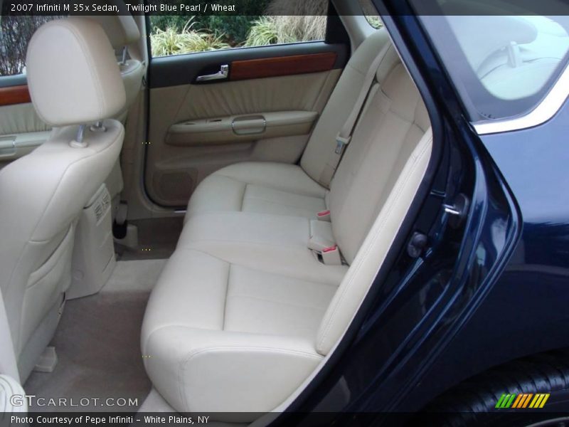 Twilight Blue Pearl / Wheat 2007 Infiniti M 35x Sedan