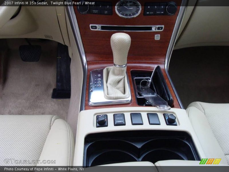 Twilight Blue Pearl / Wheat 2007 Infiniti M 35x Sedan
