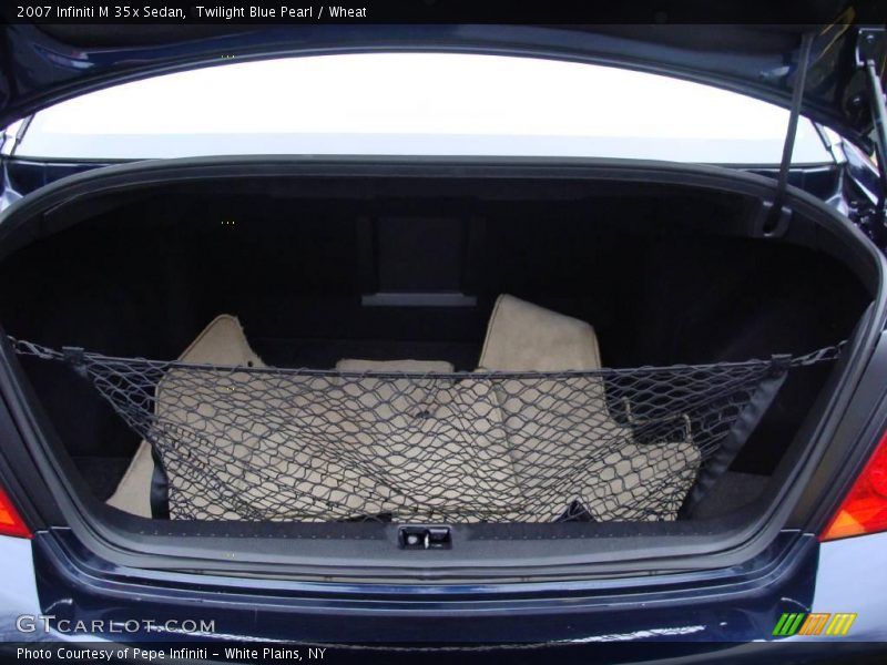 Twilight Blue Pearl / Wheat 2007 Infiniti M 35x Sedan
