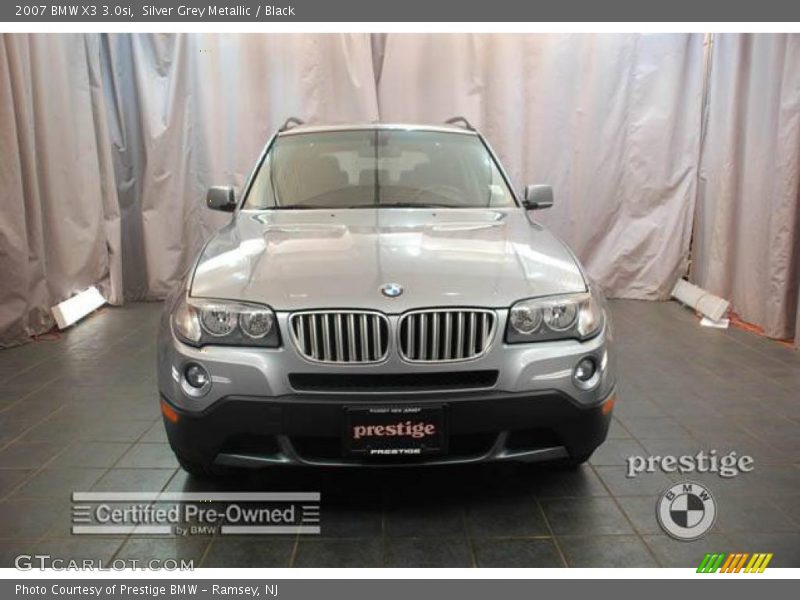 Silver Grey Metallic / Black 2007 BMW X3 3.0si