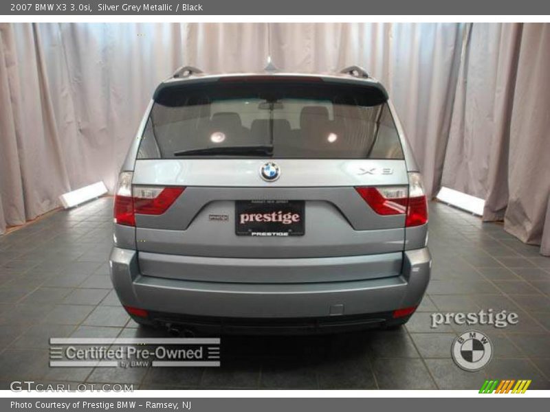 Silver Grey Metallic / Black 2007 BMW X3 3.0si