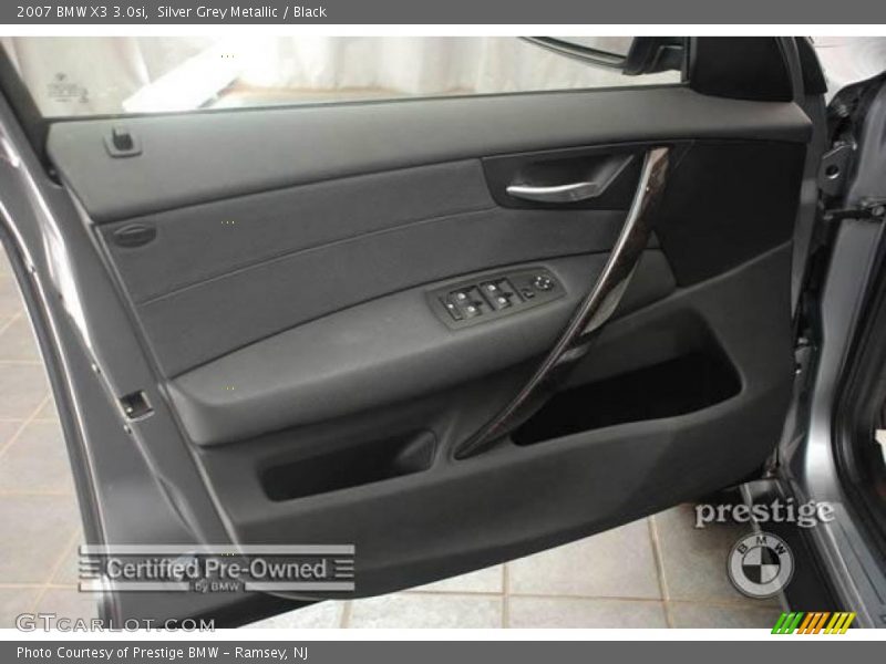 Silver Grey Metallic / Black 2007 BMW X3 3.0si