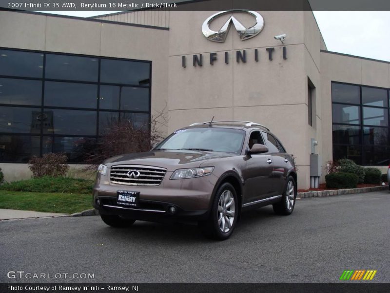 Beryllium 16 Metallic / Brick/Black 2007 Infiniti FX 35 AWD