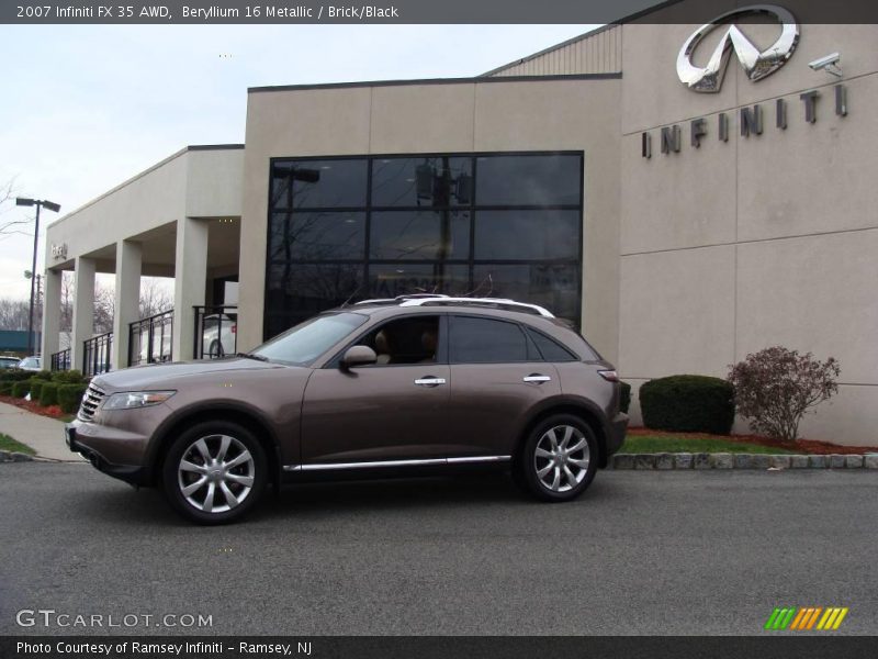 Beryllium 16 Metallic / Brick/Black 2007 Infiniti FX 35 AWD