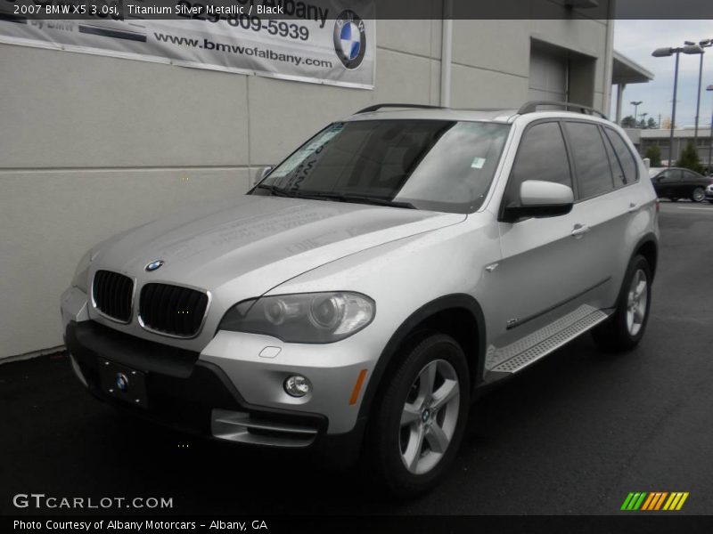 Titanium Silver Metallic / Black 2007 BMW X5 3.0si