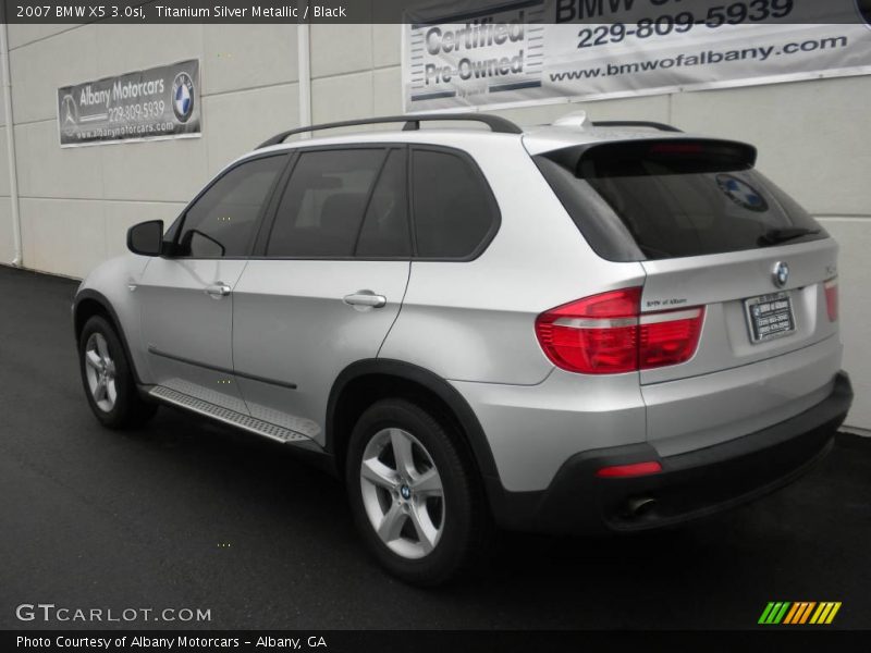 Titanium Silver Metallic / Black 2007 BMW X5 3.0si