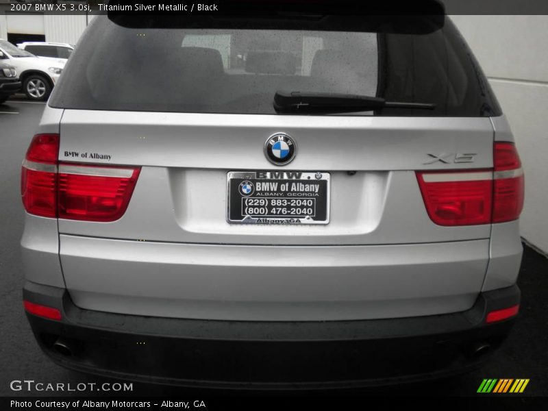 Titanium Silver Metallic / Black 2007 BMW X5 3.0si