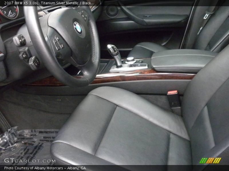 Titanium Silver Metallic / Black 2007 BMW X5 3.0si