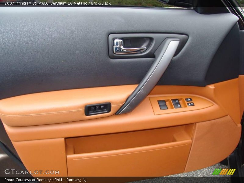 Beryllium 16 Metallic / Brick/Black 2007 Infiniti FX 35 AWD