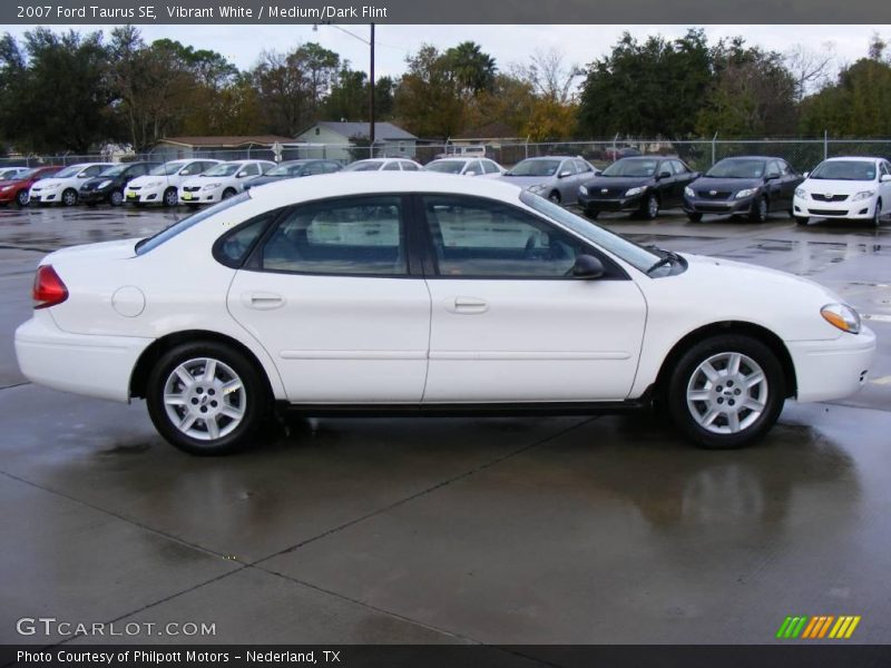Vibrant White / Medium/Dark Flint 2007 Ford Taurus SE