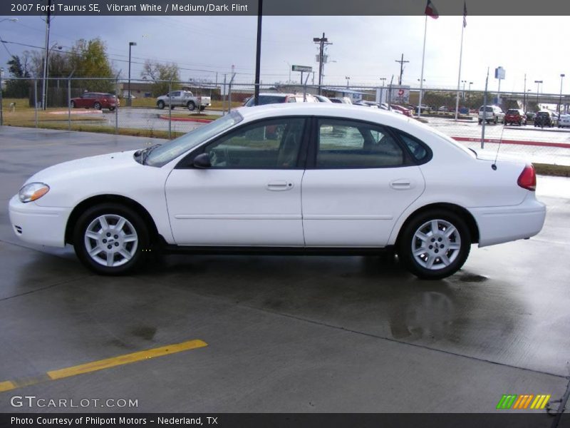 Vibrant White / Medium/Dark Flint 2007 Ford Taurus SE