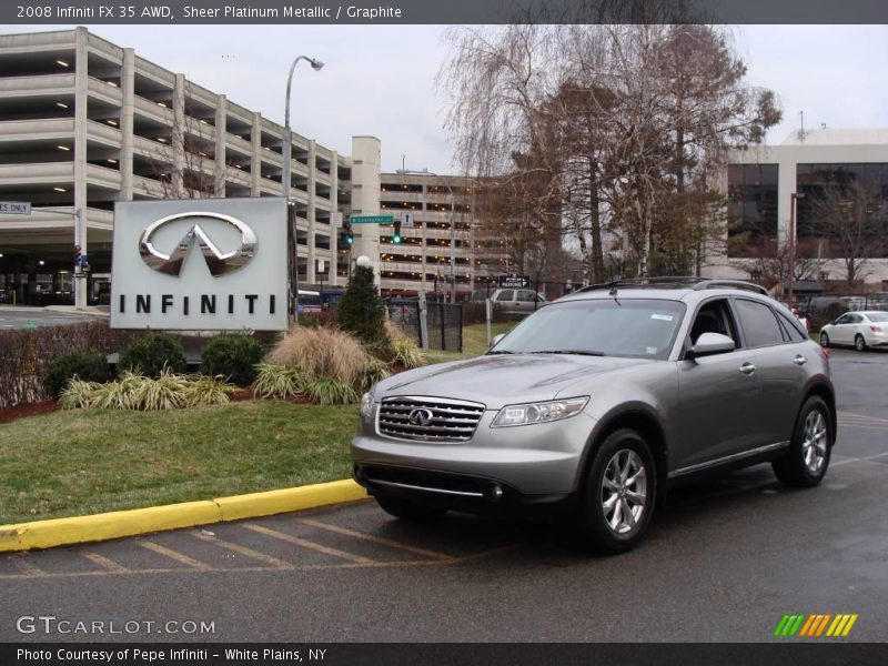 Sheer Platinum Metallic / Graphite 2008 Infiniti FX 35 AWD