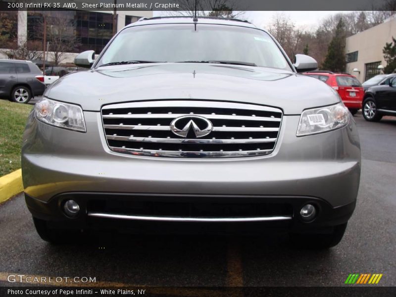 Sheer Platinum Metallic / Graphite 2008 Infiniti FX 35 AWD