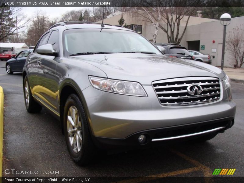 Sheer Platinum Metallic / Graphite 2008 Infiniti FX 35 AWD