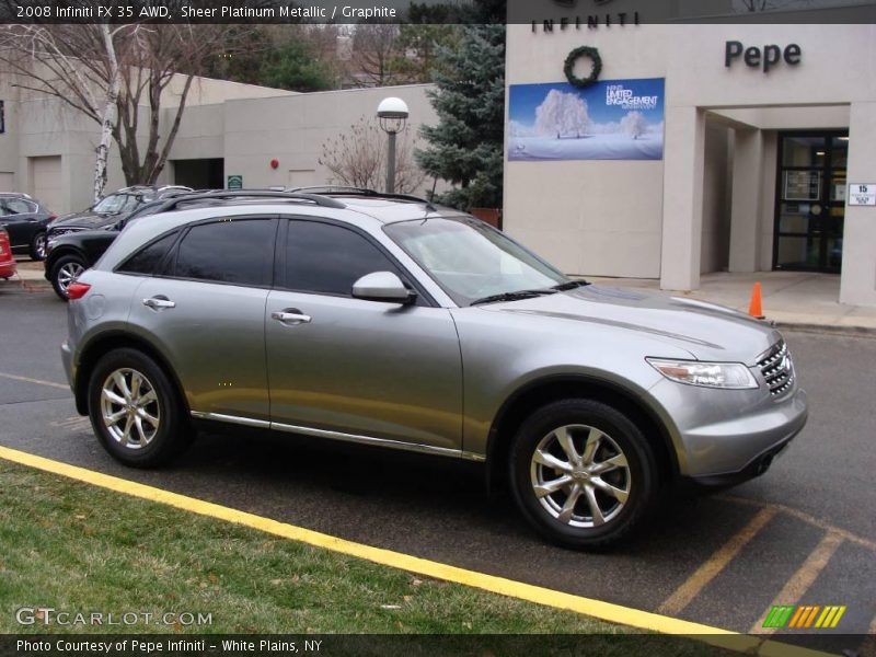 Sheer Platinum Metallic / Graphite 2008 Infiniti FX 35 AWD