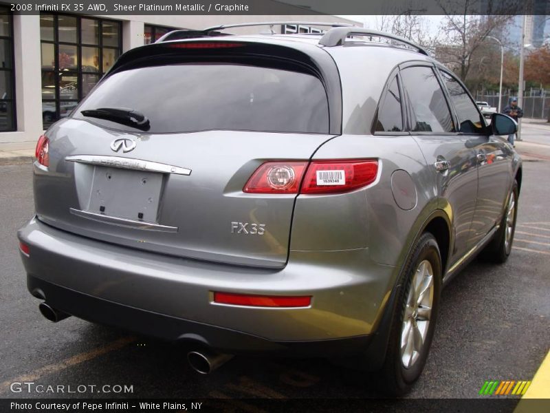 Sheer Platinum Metallic / Graphite 2008 Infiniti FX 35 AWD