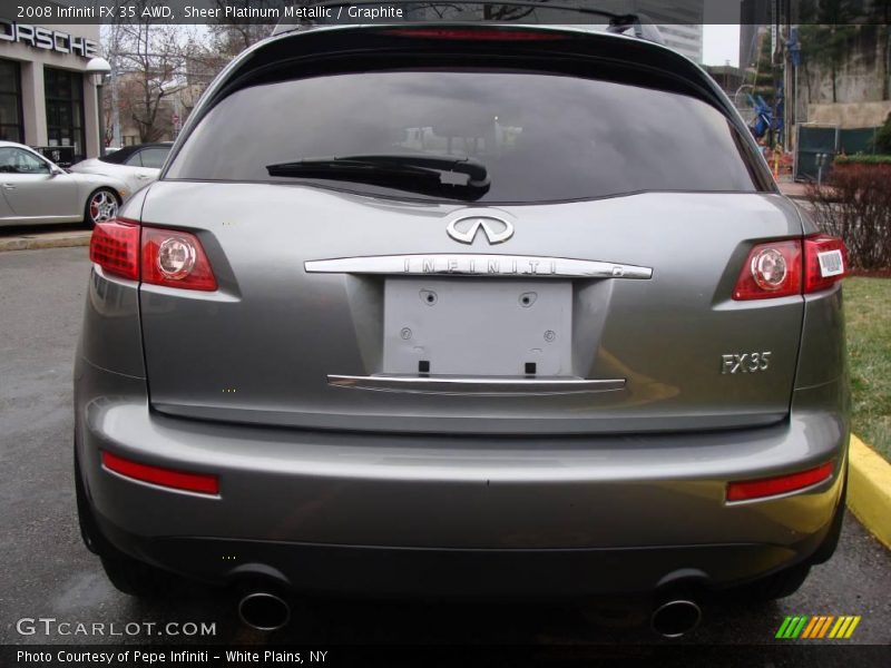 Sheer Platinum Metallic / Graphite 2008 Infiniti FX 35 AWD