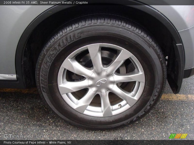 Sheer Platinum Metallic / Graphite 2008 Infiniti FX 35 AWD