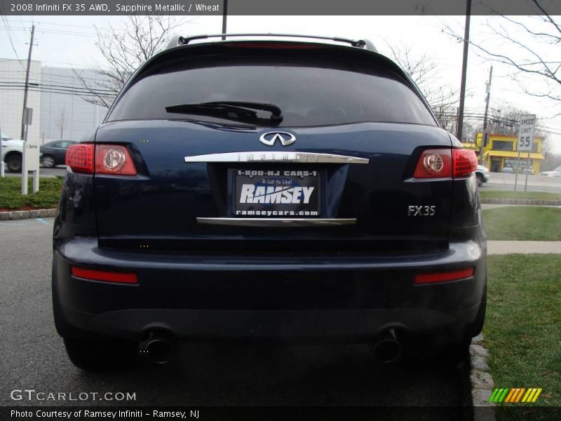 Sapphire Metallic / Wheat 2008 Infiniti FX 35 AWD