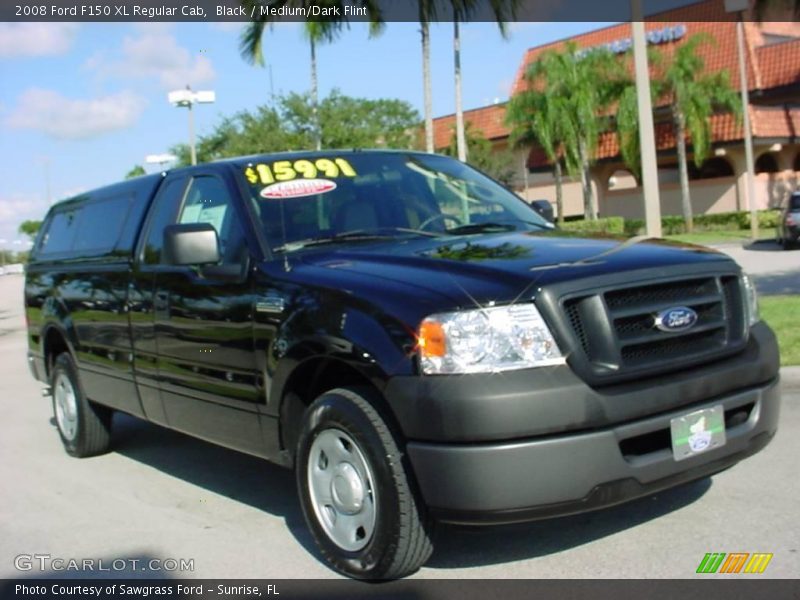 Black / Medium/Dark Flint 2008 Ford F150 XL Regular Cab