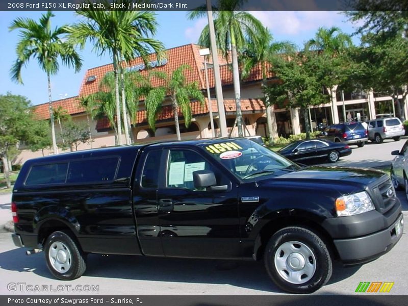 Black / Medium/Dark Flint 2008 Ford F150 XL Regular Cab