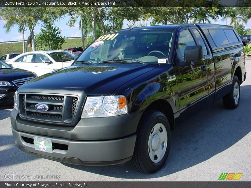 Black / Medium/Dark Flint 2008 Ford F150 XL Regular Cab