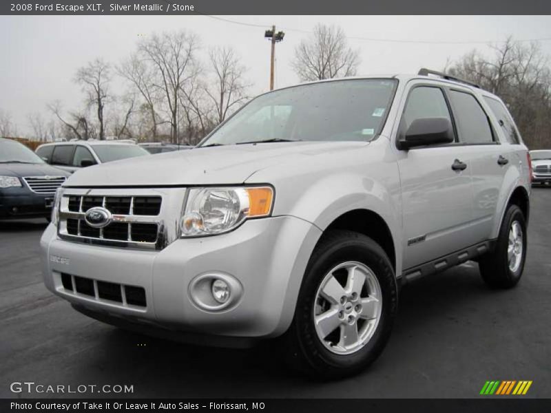 Silver Metallic / Stone 2008 Ford Escape XLT