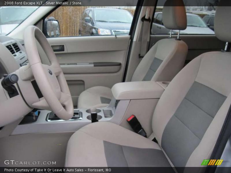 Silver Metallic / Stone 2008 Ford Escape XLT