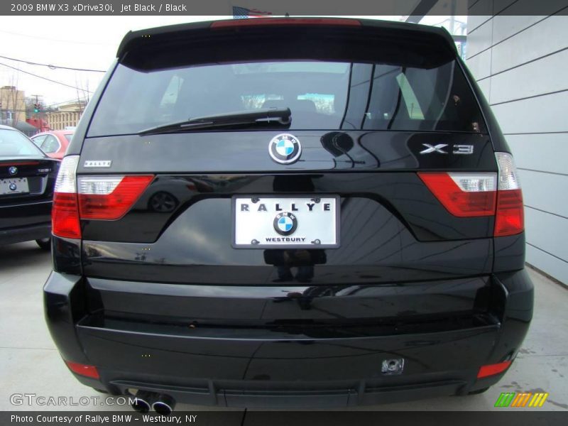 Jet Black / Black 2009 BMW X3 xDrive30i
