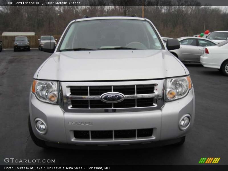 Silver Metallic / Stone 2008 Ford Escape XLT