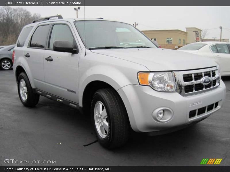 Silver Metallic / Stone 2008 Ford Escape XLT