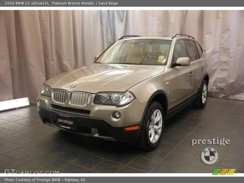 Platinum Bronze Metallic / Sand Beige 2009 BMW X3 xDrive30i