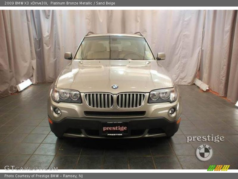 Platinum Bronze Metallic / Sand Beige 2009 BMW X3 xDrive30i