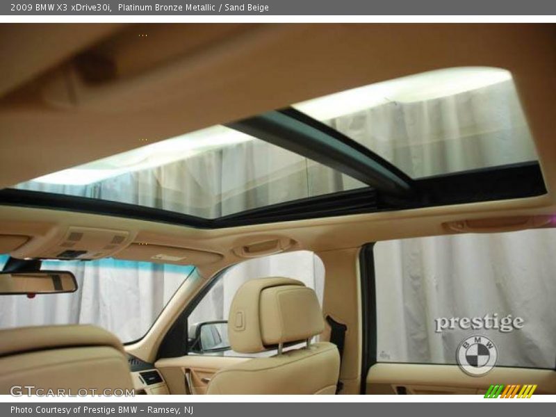 Platinum Bronze Metallic / Sand Beige 2009 BMW X3 xDrive30i