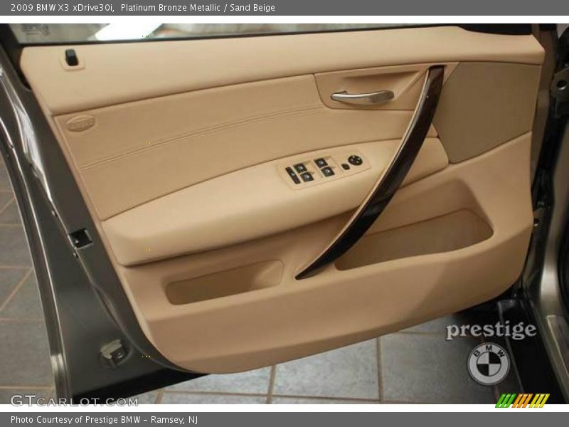 Platinum Bronze Metallic / Sand Beige 2009 BMW X3 xDrive30i