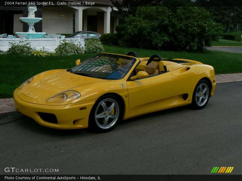 Giallo (Yellow) / Beige 2004 Ferrari 360 Spider F1