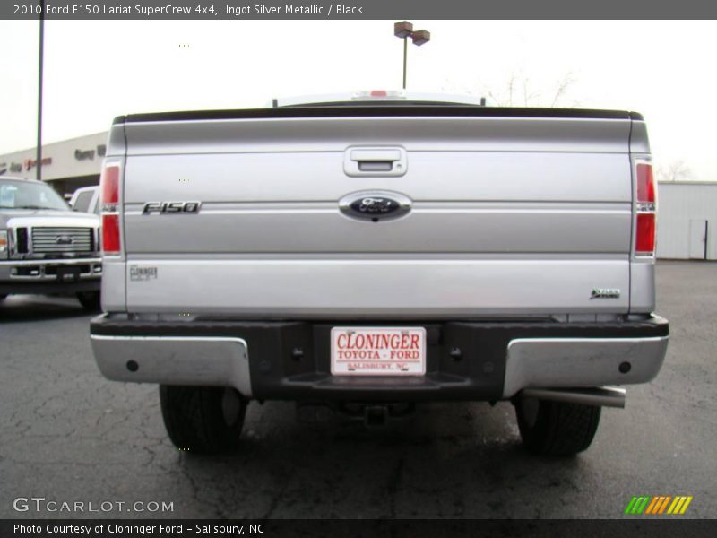 Ingot Silver Metallic / Black 2010 Ford F150 Lariat SuperCrew 4x4