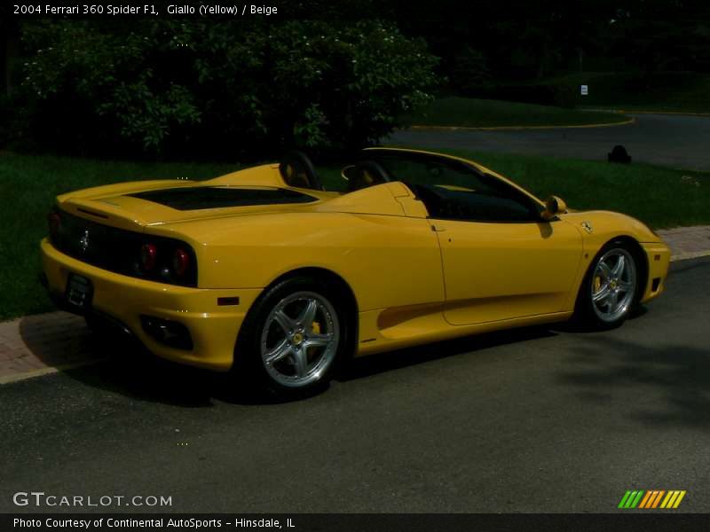 Giallo (Yellow) / Beige 2004 Ferrari 360 Spider F1