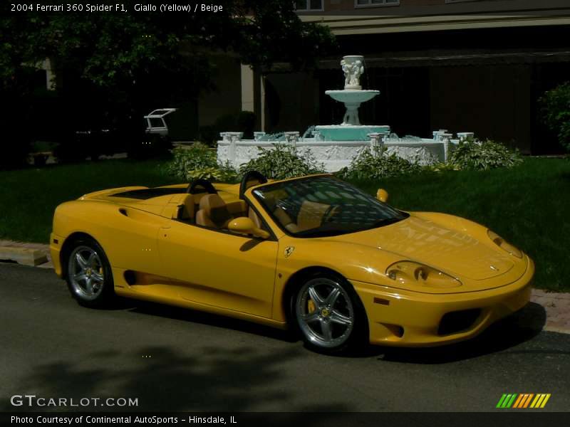 Giallo (Yellow) / Beige 2004 Ferrari 360 Spider F1