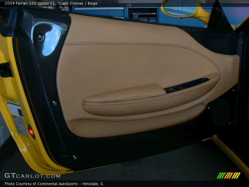 Giallo (Yellow) / Beige 2004 Ferrari 360 Spider F1